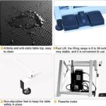 Heavy Duty Electric Lifting Pet Dog Grooming Table for Large Dogs with Overhead Arm, Anti-Skid Rubber Desktop and Powerful Motor, 50” / White