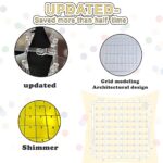 White Shimmer Wall Backdrop – 24 pcs Decorations Panel | Wedding, Birthday, Anniversary, Engagement & Bridal Shower Party Decor | Glitter Bling Sequins Photo Backdrops Sheets (24pcs)