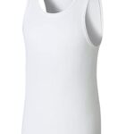 Hanes Boys’ Tank Undershirt, EcoSmart Cotton Shirt, Multiple Packs Available, White, Small