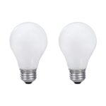 SYLVANIA Incandescent Light Bulb, 25W A19, Dimmable, Medium Base, 160 Lumens, 2850K, Soft White – 2 Pack (10562)