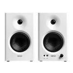Edifier MR4 Powered Studio Monitor Speakers, 4″ Active Near-Field Monitor Speaker Set – White (Pair)