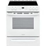 Frigidaire FFEH3054UW 30″ Slide-in Electric Range with 5 Elements 5 Cu. Ft. Oven Capacity Self Clean Keep Warm Zone in White