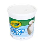 Crayola Air Dry Clay for Kids, Natural White Modeling Clay, 5 Lb Bucket [Amazon Exclusive]