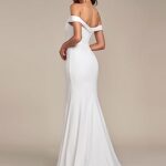 Ever-Pretty Women’s Strapless Fishtail Sweep Train Long Bridal Dresses for Women White US6