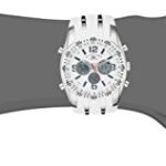 U.S. Polo Assn. Sport Men’s US9282 Silver-Tone Watch with White Silicone Band