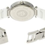 Anne Klein Women’s AK/1019WTWT Diamond-Accented Watch with Ceramic Bracelet