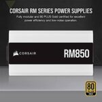 CORSAIR RM Series (2021), White, RM850, 850 Watt, 80 Plus Gold Certified, Fully Modular Power Supply