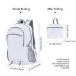 Sharkborough NODLAND Light Weight Packable Backpack Hiking 45L Foldable Water-Resistant Daypack Rucksack