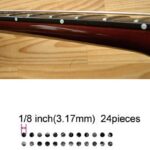 Inlay Sticker Fret Markers for Guitars & Bass – 1/8″ Small Side Marker Dots – White Pearl