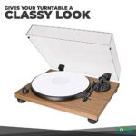 Mobile Pro Shop Acrylic Turntable Mat – Acrylic Slipmat for Vinyl LP Record Players – Improves Sound Quality & Provides Tighter Bass – Anti Static Platter mat (White)