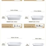 MALACASA Casserole Dishes for Oven, Porcelain Baking Dishes, Ceramic Bakeware Sets of 4, Rectangular Lasagna Pans Deep with Handles for Baking Cake Kitchen, White (9.4″/11.1″/12.2″/14.7″), Series BAKE.BAKE