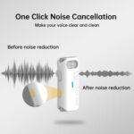 Hollyland Lark M1 Wireless Lavalier Microphone with Noise Cancellation, 656ft Transmission,8H Battery Life, Compact Wireless Lapel Microphone for DSLR Cameras/iPhone/Android/Live Streaming-White