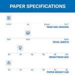 Hammermill Printer Paper, 20 Lb Copy Paper, 8.5 x 11 – 3 Ream (1,500 Sheets) – 92 Bright, Made in the USA, 500 Count (pack of 3)