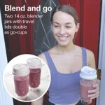 Hamilton Beach 51102V Shakes and Smoothies with BPA-Free Size: 14 oz. Personal Blender, 2 Jars-White