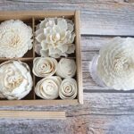 Mixed White Sola Flower with Cotton Wick Diffuser Set Replacement for Home Fragrance by Plawanature