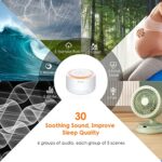 Sound Machine- STYFSCP White Noise Machine with 30 Natural Soothing Sounds 30 Level Volume Light 3 Timer Memory Function, Noise Machine Powered by AC or USB, Sleep Sound Machine for Adults Baby Kids