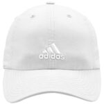 adidas Women’s Saturday Relaxed Fit Adjustable Hat, White, One Size