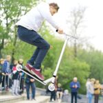 Aosom Stunt Scooter, Pro Scooter, Entry Level Freestyle Scooter w/Lightweight Alloy Deck for 14 Years and Up Teens, Adults, White