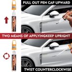 White Touch Up Paint for Cars, Car Touch Up Paint Fill Paint Pen Automotive Scratch Repair Two-In-On, Easy & Quick Car Paint Scratch Repair