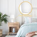 Sucolite Small Table Lamps Set of 2, Bedside Nightstand Lamps for Bedroom Kid’s Room, Cute Desk Lamps with Studded Texture Base for Reading Nursery Living Room Office, White