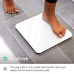 AccuCheck Digital Body Weight Scale from Greater Goods, Patent Pending Technology (White)