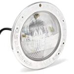 Pentair Replacement for IntelliBrite 601302 White LED 120V, 55W, 100′ with Stainless Steel Face Ring Pool Light EC-601302 5G