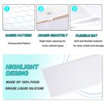 Sdpeia Under Sink Mat, 34″ x 22″ Flexible Silicone Under Sink Liner with Drain Hole,Protector for Drips Leaks Spills,Kitchen Bathroom Pet Cabinet Mat (White)