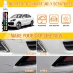 Touch Up Paint for Cars (White), Automotive Touch Up Paint Pen, Two-In-One Scratch Remover for Deep Scratches, Special-Purpose Repair Paint Pen Universal Color Optional for Cars (1pack)