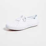 Keds womens Champion Canvas Sneaker, White, 8.5 US