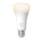 Philips Hue White Ambiance A21 High Lumen Smart Bulb, 1600 Lumens, Bluetooth & Zigbee Compatible (Hue Hub Optional), Compatible with Alexa & Google Assistant