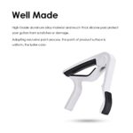Eboxer Guitar Capo for 6 String Electric and Acoustic Guitars, Handheld Guitar Tuner Capo for Acoustic Electric Guitar Banjo Mandolin Bass Ukulele (White)