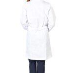 Natural Uniforms Unisex 40 inch Lab Coat Long Sleeve Professional Medical Coat, White (Medium)