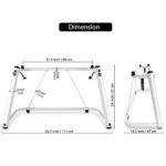 VANPHY Keyboard Stand with Locking Straps, Heavy-Duty Piano Keyboard Stand 88 Key 76 Key 61 Key, U-Shaped Design Keyboard Display Stand (White)