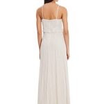 Adrianna Papell Women’s Beaded Blouson Gown, Ivory, 10
