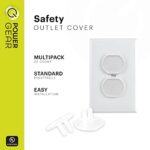 Power Gear Outlet Covers Baby Proofing Child Proof Plug Covers for Electrical Outlets Easy Install Outlet Plug Covers UL Listed Shock Prevention White 69311 30 Count