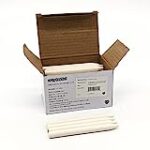 Bulk Unwrapped Crayons Box of 52 (WHITE) for Crafting, Parties, Kids – Paperless Crayons, No Paper Wrapper – Safety Tested Compliant with ASTM D-4236