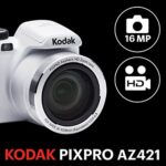 KODAK PIXPRO Astro Zoom AZ421-WH 16MP Digital Camera with 42X Optical Zoom and 3″ LCD Screen (White)