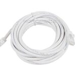 Monoprice 109825 Flexboot Cat6 Ethernet Patch Cable – Network Internet Cord – RJ45, Stranded, 550Mhz, UTP, Pure Bare Copper Wire, 24AWG, 14ft, White