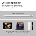 Spigen DA20 Compatible with Magic Keyboard, Smart Keyboard Folio, Smart Folio Designed for Apple Pencil Holder (2nd Generation) – White