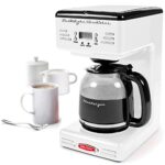 Nostalgia Retro 12-Cup Programmable Coffee Maker With LED Display, Automatic Shut-Off & Keep Warm, Pause-And-Serve Function, White