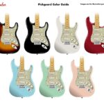 Fender Modern Pickguard, Stratocaster, 11-Hole – Aged White Moto