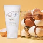 SKINFOOD Egg Perfect Pore Cleansing Foam 150ml – Egg Yolk, Albumin Contained Pore Refining Facial Foam Cleanser – Removes Impurities from Pores- Give Light & Smooth Skin Feeling (5.07 fl.oz.)