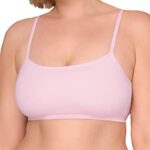 Fruit of the Loom Women’s Spaghetti Strap Cotton Pullover Sports Bra Value Pack, Sand/White/Heather Grey/Black/Blushing Rose/Charcoal