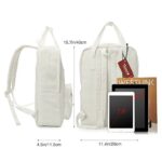 Zicac Unisex DIY Canvas Backpack Daypack Satchel Backpack (Beige)