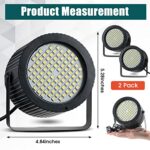 2 Pcs Bright White Strobe Light 88 LEDs Flash Party Lighting Speed and Sound Modes Flashing Lights Stage Lights for Christmas Easter Birthday Party Room Dance DJ Bar Karaoke Show Wedding