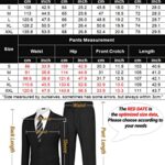 COOFANDY Men’s 2 Piece Suits Slim Fit 2 Button Dress Suits Tuxedo Jacket Blazer Suit for Wedding Dinner Prom White