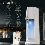 SodaStream E-TERRA Sparkling Water Maker Bundle (White), with CO2, Carbonating Bottles, and bubly Drops Flavors