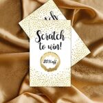 Blank Gift Certificate Scratch Off Cards, Scratch to Win Cards for Wedding, Bridal, Baby Shower Favors Games, Birthday, Small Business, Coupon Cards.
