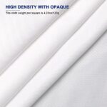 10 x 7 FT White Backdrop Background for Photography, Professional Pure White Screen for Photoshoot, High Density White Backdrop for Video Record Portrait Stand Photo Booth Studio, with Rod Pocket