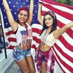 Crystal Velvet Headband American Flag Cross Knotted Turban Headdress Patriotic rhinestone Statement Wide Hair Band Hoop Accessories For Women Girls (Red White Blue)